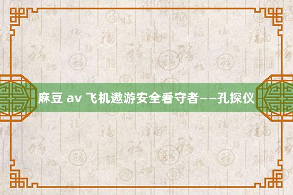 麻豆 av 飞机遨游安全看守者——孔探仪