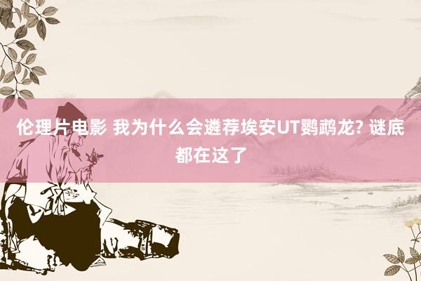 伦理片电影 我为什么会遴荐埃安UT鹦鹉龙? 谜底都在这了